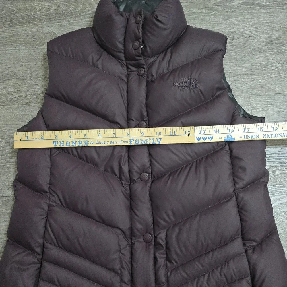 The North Face 700 Gilet Down Body Warmer Sleeveless Vest Womens Sz M Purple EUC